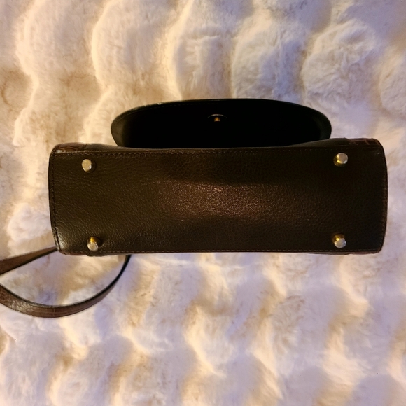 Bally Brown Crocodile Crossbody Bag with Gold Hardware - Picture 6 of 12